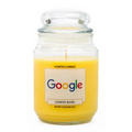 18 Oz. Scented Candle with Bubble Lid - Lemon Basil